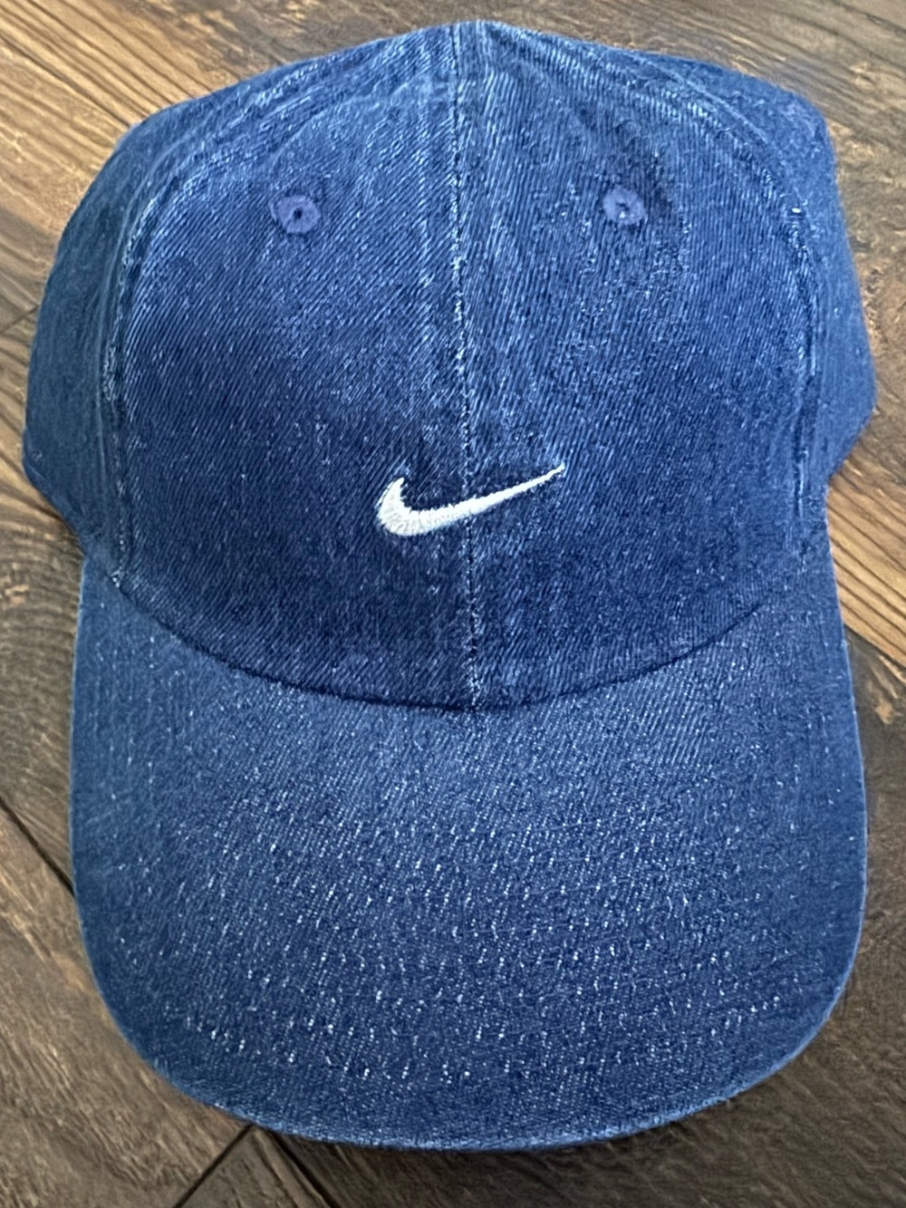 Nike Denim Blue Billed Club Cap Small Swoosh Logo Size M/L HF0383-419